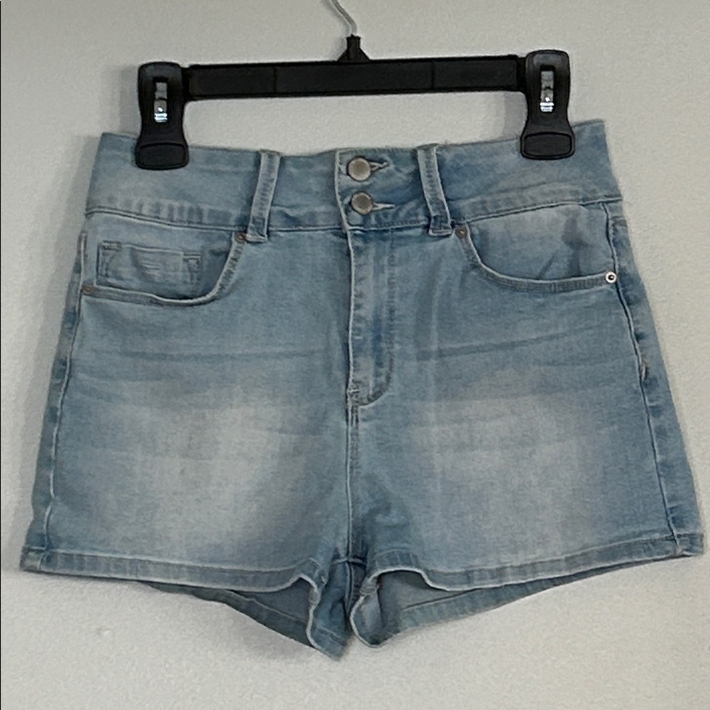 YMI High Rise Light Blue Stretch Jean Shorts size 9/29